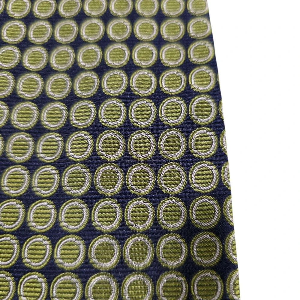 Brooks‎ Brothers Silk Geometric Pattern Necktie Navy Green Men's Tie New